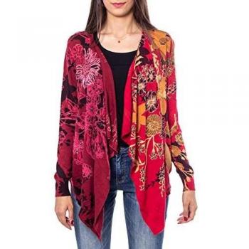 Desigual Pullover Adriana Suéter, Rojo