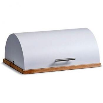 Zeller 27283 Panera de Árbol de Caucho, Metal, Blanco, 39x28x16.3 cm