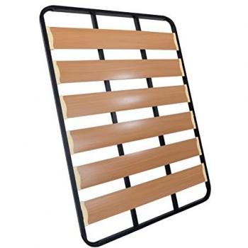 Somier Lama Ancha 150 x 190 cm Sin Patas Fabricado en España Estructura de Acero y Láminas de Madera de Chopo