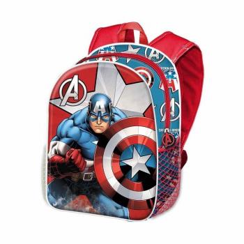 KARACTERMANIA Capitán América Gravity-Mochila 3D Pequeña, Rojo