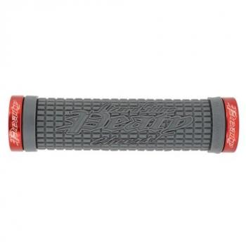 Lizard Skins Lock-On Peaty Cheers - Empuñadura para manillares de Bici Gris Gris Talla:Talla única