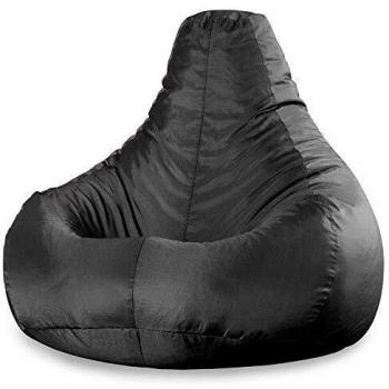 Sillón Puff Recliner Veeva - Gaming, Textil Resistente al Agua, Interior y Exterior, Negro