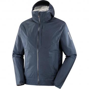 Salomon - Chaqueta impermeable de hombre Bonatti WP Jacket M en color carbono