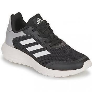 Zapatillas Adidas Tensaur Run 2.0 K Gz3430 para niño, color negro, diseño deportivo, suela de goma, cierre con cordones, plantilla acolchada y parte superior sintética