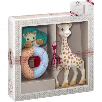 SOPHIE LA GIRAFE 000002 - Mi primer set y sonajero Sense & Soft, Multicolor