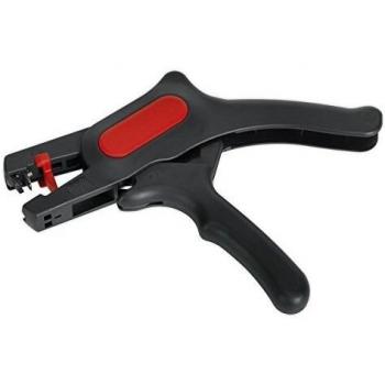 Alicates pelacables SEALEY AK2265 con mango ergonómico, diseño de acero al carbono, capacidad para pelar cables de hasta 6 mm² y función de corte
