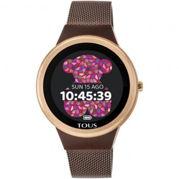 TOUS Reloj Smartwatch Mujer Acero Inoxidable Rosado Rond Connect 100350675