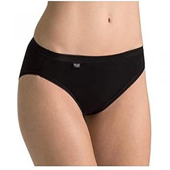 Sloggi Basic+ Women's Cotton Tai Briefs - Black - Size 2XL