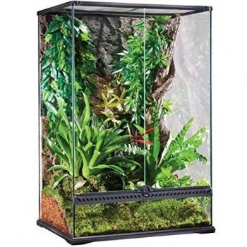 Terrario Exo Terra M X-Tall, dimensiones 60x45x90 cm y 93x63x40 cm