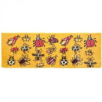Laroom Alfombra, Polyester-Acrylic y ThermoPlastico Rubber, Amarillo