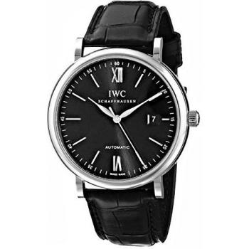 IWC MEN'S 40MM CROCODILE LEATHER BAND STEEL CASE AUTOMATIC WATCH IW356502