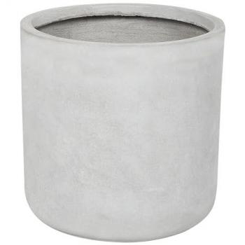 Maceta de mezcla de arcilla gris claro 34 cm resistente a intemperie Messene