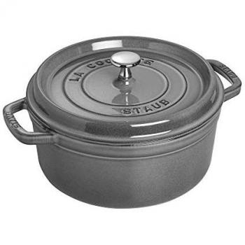 Graphite Grey 4 qt. Staub Cast Iron Dutch Oven with Lid