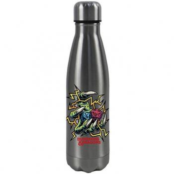 Botella de Acero Inoxidable Dungeons & Dragons - Doble Pared, Capacidad 500 ml, Color Plata
