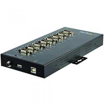 StarTech.com Adaptador Industrial USB a 8 Puertos Serie DB9 RS232 RS422 RS485 con Protección ESD de 15kV - Cable Conversor USB a Serial