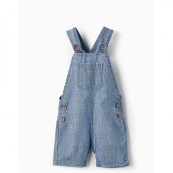 ZIPPY PETO VAQUERO DE ALGODÓN PARA BEBÉ NIÑO, AZUL