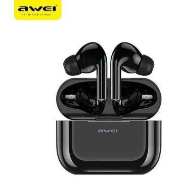 AWEI T29 Auriculares Intrauditivos Bluetooth 5.0 TWS con Dokkola, Carga Rápida, ANC, Color Negro