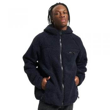 Brandit Teddyfleece Worker Jacket - Navy Blue - 3XL for Men