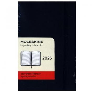 Agenda Moleskine Pocket 2025 Día Página Tapa Blanda Azul Zafiro 9x14 cm