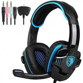 [Gaming Headset PS4 XBOX 360] LIHAO Sades 708 GT Auricular Estéreo con Micrófono para PC, PS4, XBOX 360,MAC y Móvil