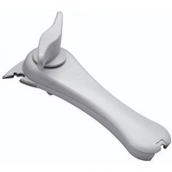KUHN RIKON Abrelatas de 5 en 1, plástico, plástico, Weiss, 18 x 9.5 x 6.3 cm