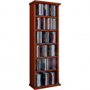 VCM Vetro-Torre para CD/DVD, para 150 CDs, Color Cerezo