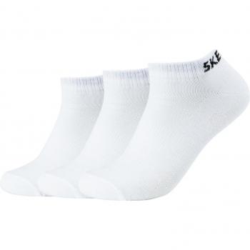 Calcetines Skechers Sneaker 3p SK43022 1000, Calcetines unisex de malla con ventilación en color blanco