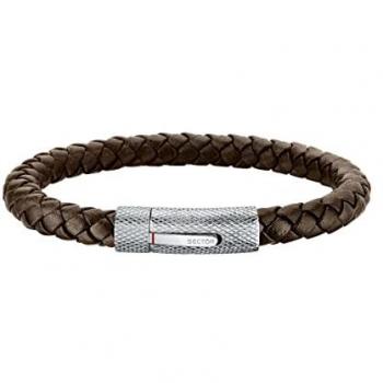 Pulsera Hombre Sector No Limits Bandy de Acero, Cuero y Esmalte - SZV100