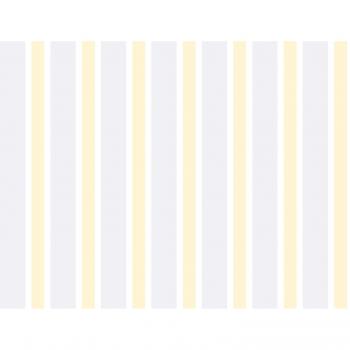 Dandino RY3029-3 Papel Pintado con Diseño Infantil Raya Bicolor, Gris-Mostaza, 60x18x18 cm