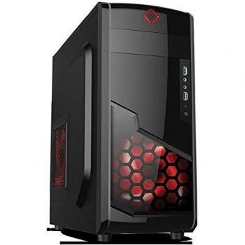 Njoy Caja SEMITORRE AC00UAH USB 3.0 + USB 2.0 Ventilador Frontal 12CM Longitud MÁXIMA Tarjeta GRÁFICA 40CM para Placas ATX/MATX Negro
