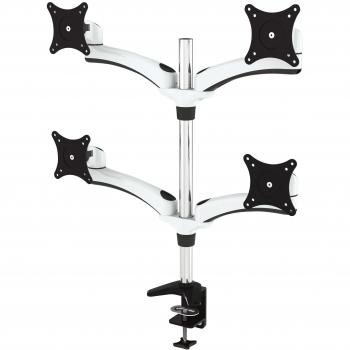 JENIMAGE ME420TK-Tischhalterung - 4 Monitore Neigen -90 bis +45 Grad Drehen 180 Grad Schwenken 360 Grad Fuer 15 bis 27 Zoll
