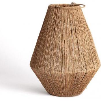 Lámpara de Mesa Yute Tuareg con Diseño Étnico y Elegante