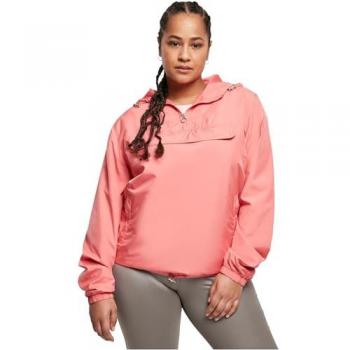 Urban Classics Women's Basic Pullover Jacket - Light Pink - XS - 100% Polyester