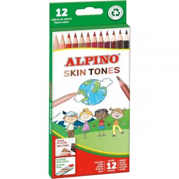 Lápices de colores Alpino tonos de piel surtidos