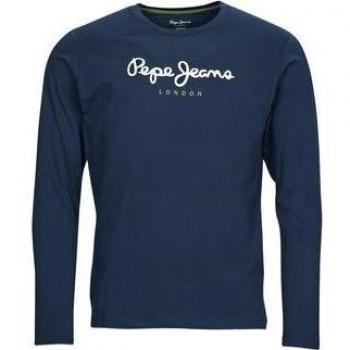 Pepe Jeans Eggo Long Camiseta de Manga Larga para Hombre, Color Azul Navy