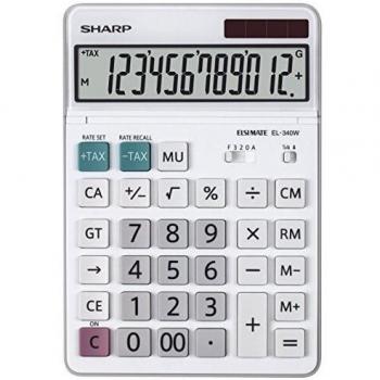 Sharp EL-340W Calculadora 12 Dígitos Blanca