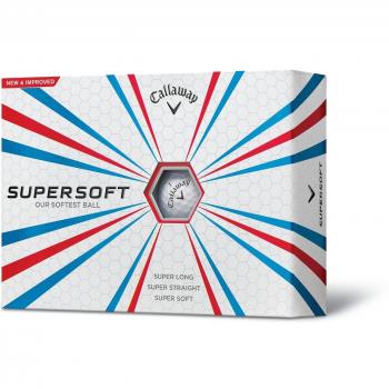 Callaway Supersoft - Pack de 12 Bolas de Golf, Color Blanco