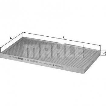Filtro de Habitáculo Mahle LA 58 - Filtro de aire interior para vehículo