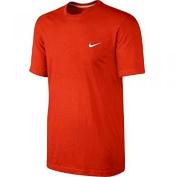 Nike Tee-Embrd Swoosh - Camiseta de manga corta para hombre, color naranja, talla XXL