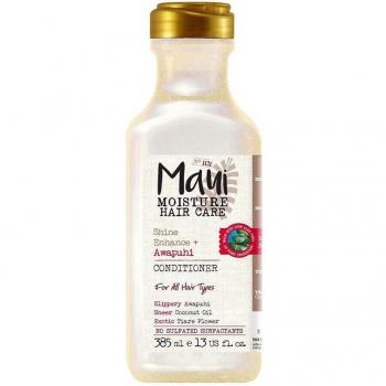 Maui Moisture Shine + Awapuhi Acondicionador para Pelo Opaco, Hidratación Ligera con Extracto de Awapuhi y Aceite de Coco, Desenreda y Nutre, Sin