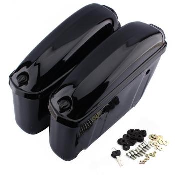 Un Par de Baúl para Moto Maletín trasero para Motocicleta Caja de Almacenamiento para Moto con Llaves y Accesorios