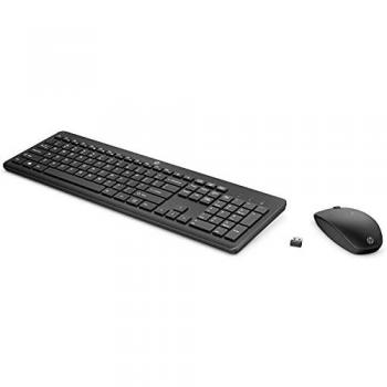 Combo Inalámbrico de Teclado y Ratón HP 230 - USB-A Nano Receptor, 2.4 GHz, Hasta 1600 dpi, Hasta 16 Meses de Duración de Batería - Negro