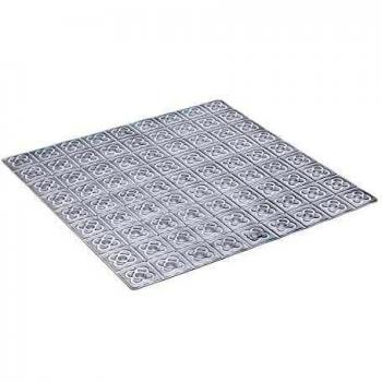 Tatay Alfombra de Bañera Antideslizante de PVC con Ventosas, Resistentes a Moho y Microbios, Anti-Bacteriano, Diseño Barcelona, Translucido. Medidas 54 x 54 cm