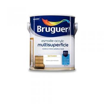 Bruguer Acrylic Multisuperficie Esmalte al agua Satinado Blanco Permanente 2,5 L