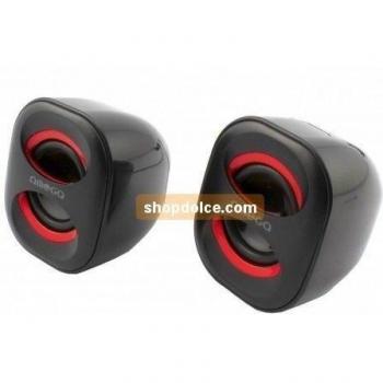 Omega altavoces para PC con conexión USB rojos 10376
