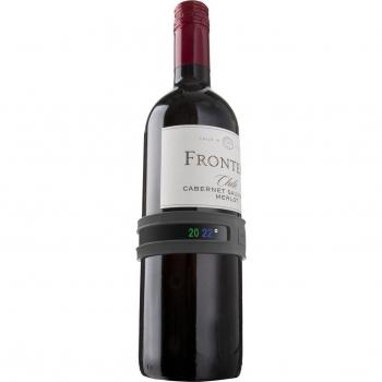 Vacu Vin Termómetro adaptable para botellas de vino color gris oscuro