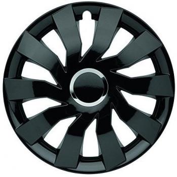 ALBRECHT automotive 49174 Tapacubos Cliff 14 pulgadas, 4 Unidades, Negro Plus