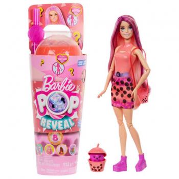 Barbie Pop Reveal Bubble Tea Series - Mango Mochi Fashion Doll with Color Change Effects and Accessories