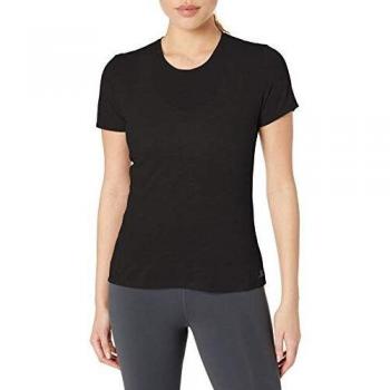 SALOMON Comet Classic tee Camiseta, Mujer, Black/Heather, XS