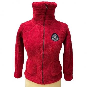 Peak Mountain Coral Sherpa Fleece Jacket for Girls